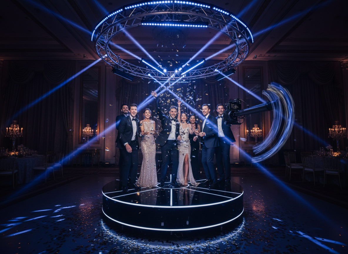 360 Video Booth at a premium event