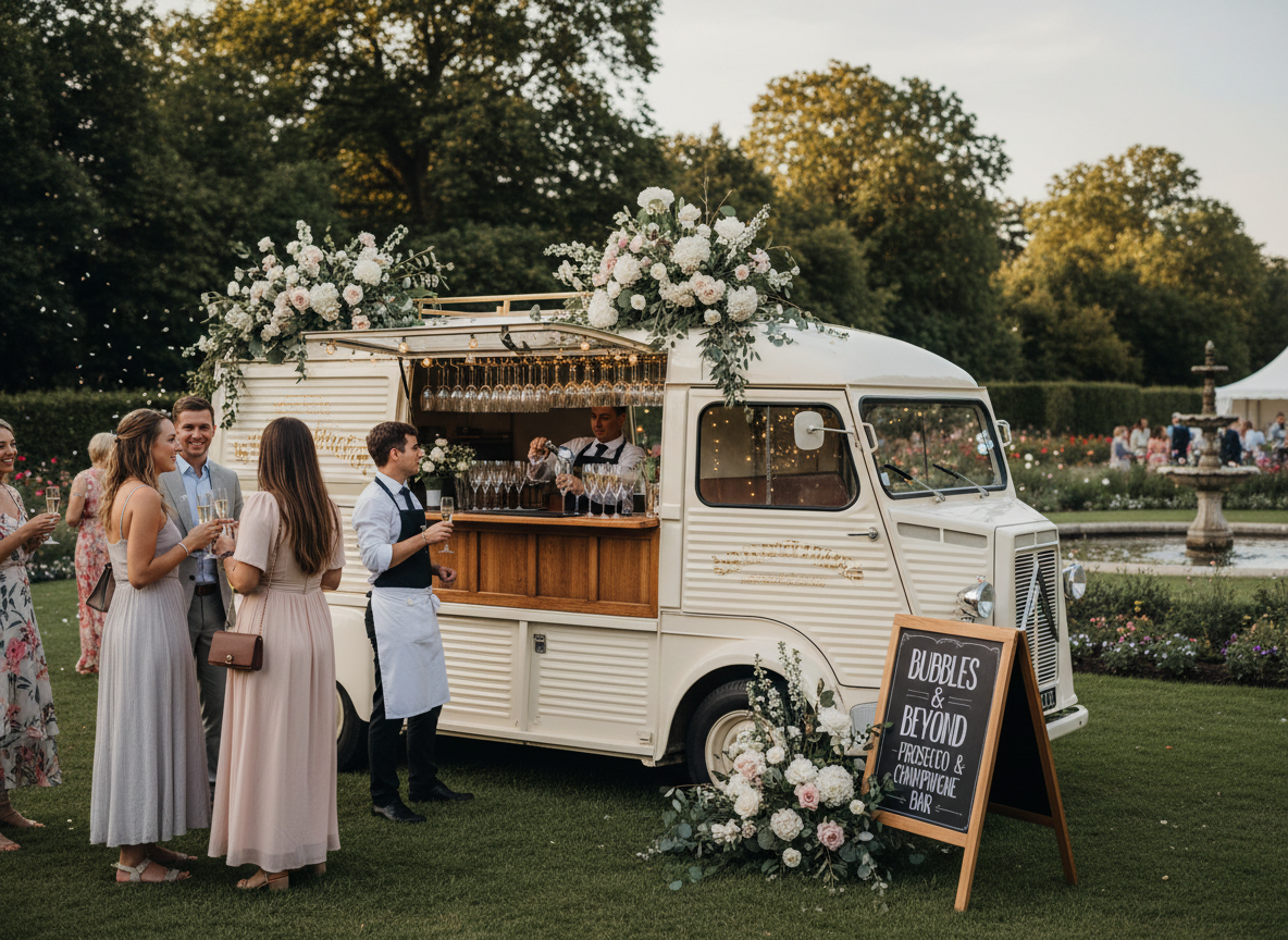 Prosecco van hire in Edinburgh