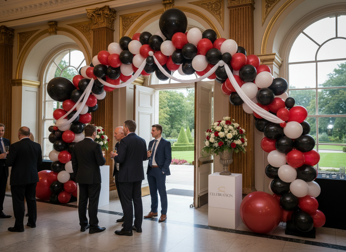 Balloon arch at event