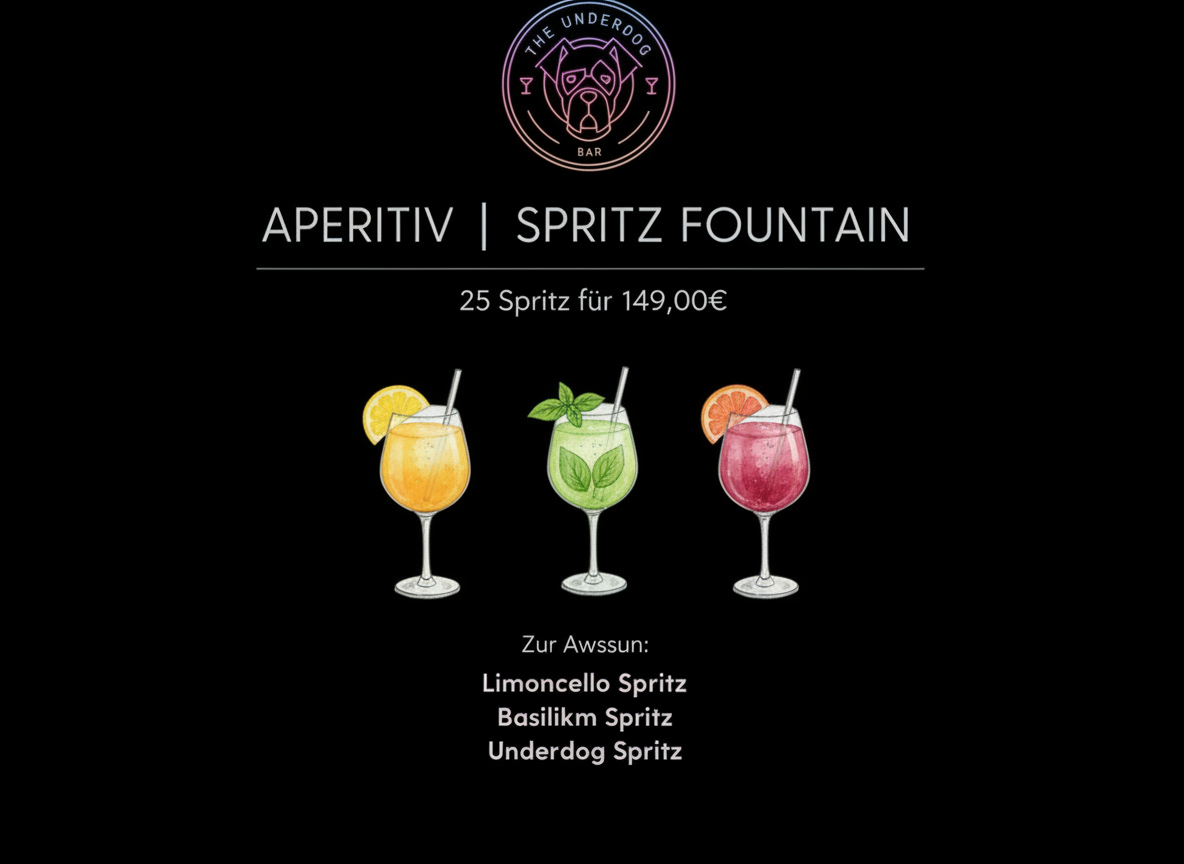 Aperitif Spritz Fountain