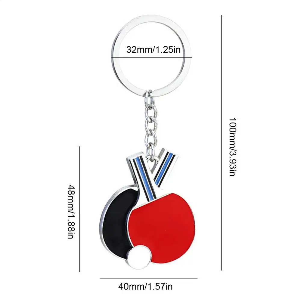 Double Bat & Ball Keychain