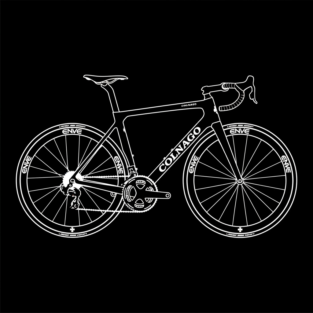Custom bike silhouette design created from original photo