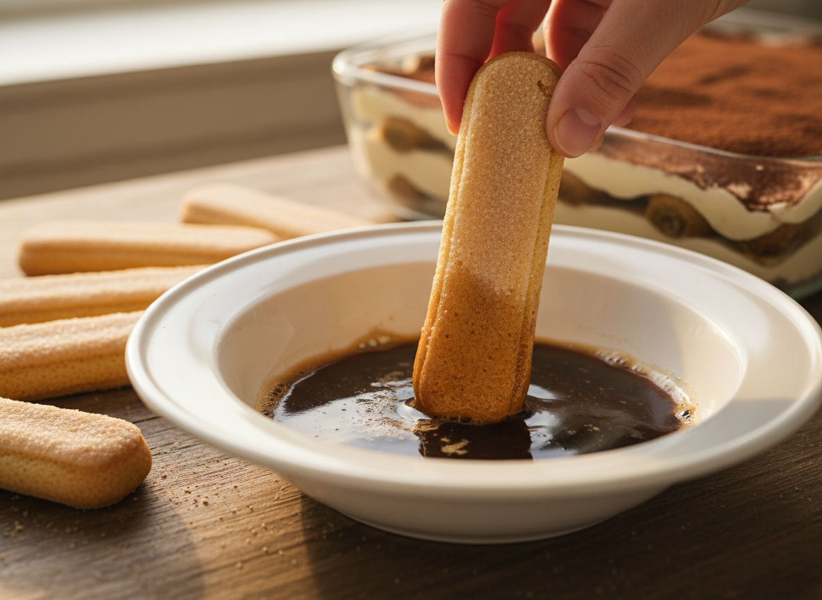 Dip the savoiardi