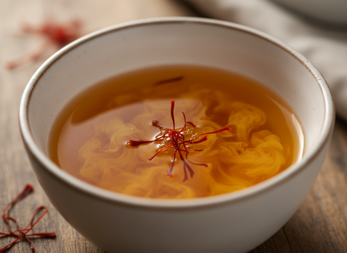 Prepare the saffron