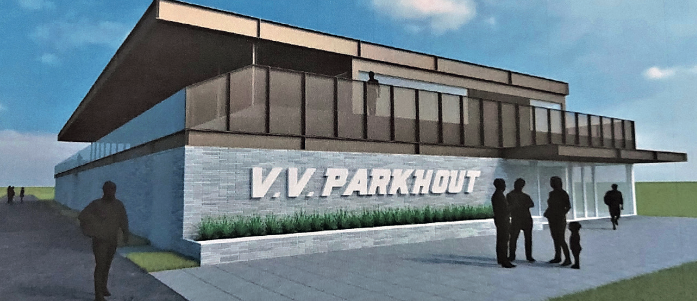 Sportpark Parkhout gebouw