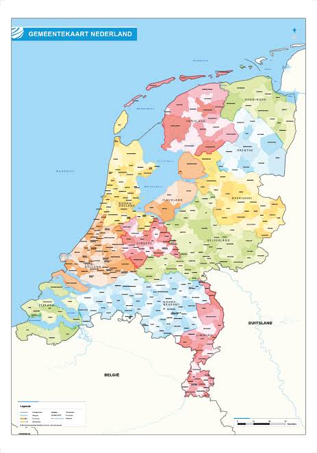 Gemeentekaart Nederland