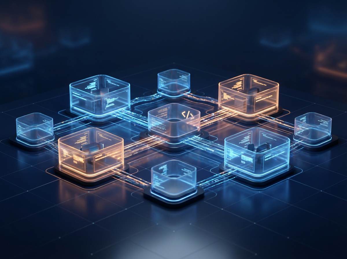 Distributed developer team workstations connected in a collaborative network