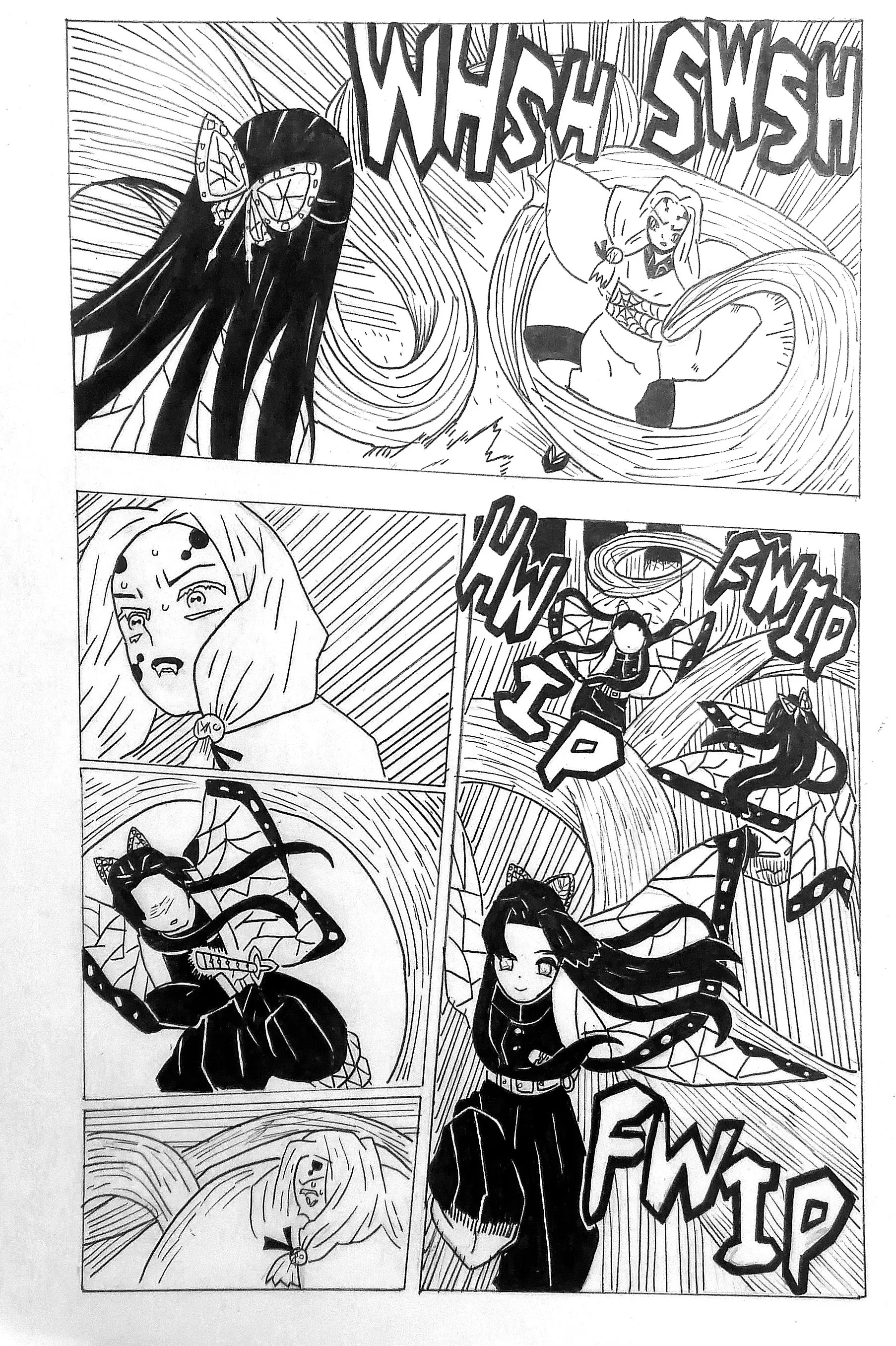 Tavola manga a china — lavoro degli allievi