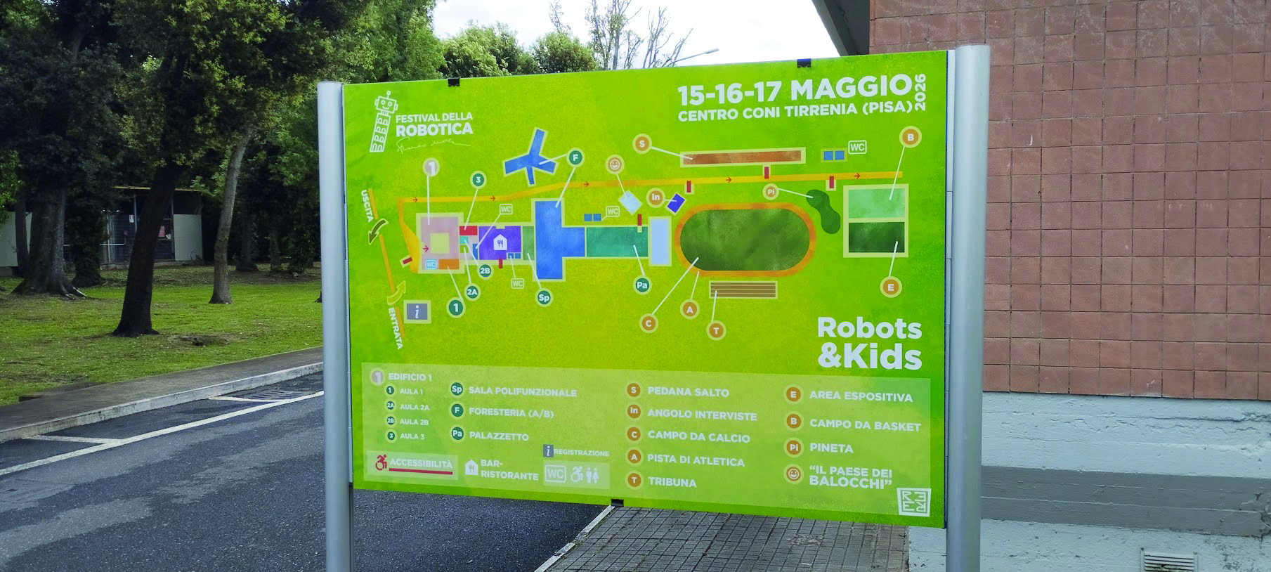 Segnaletica evento "Festival della Robotica"
