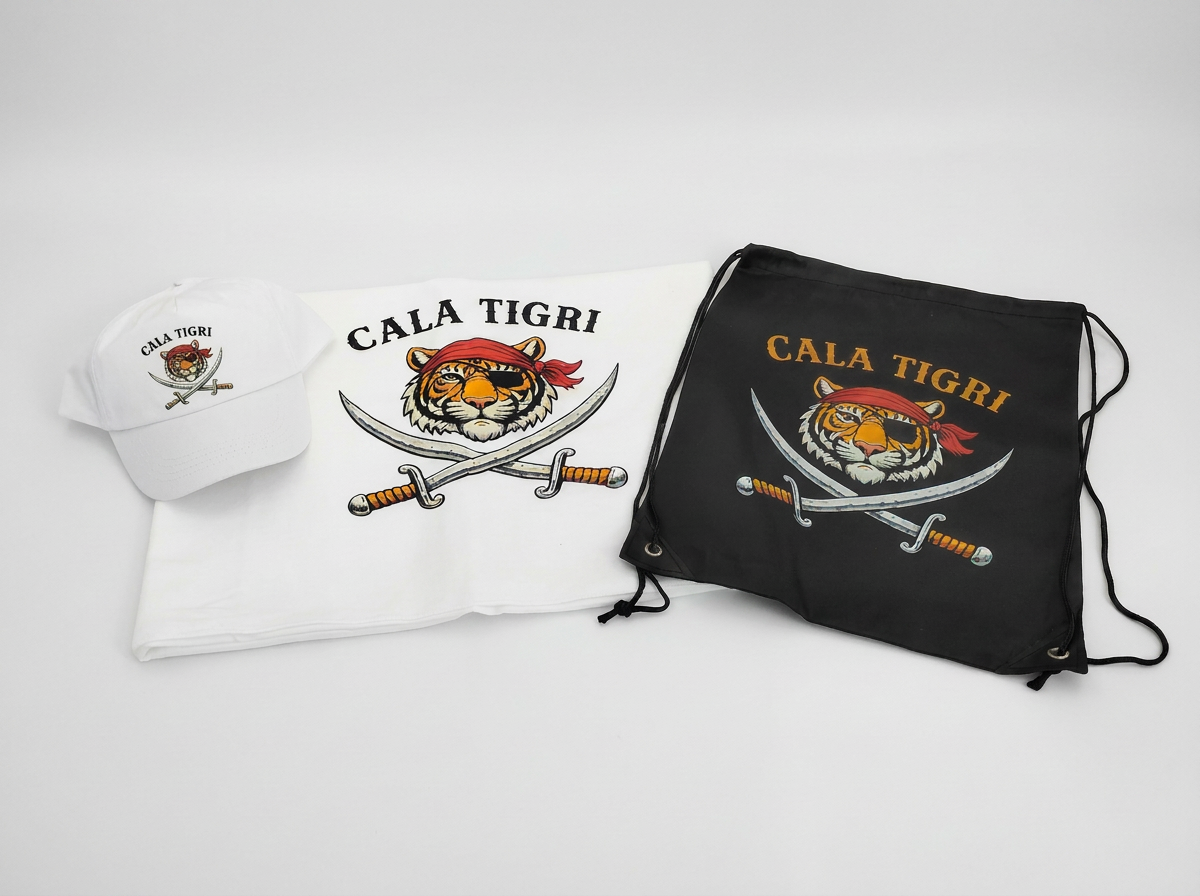 Fornitura e personalizzazione di kit da spiaggia: cappellino, telo mare in microfibra e zainetto in poliestere