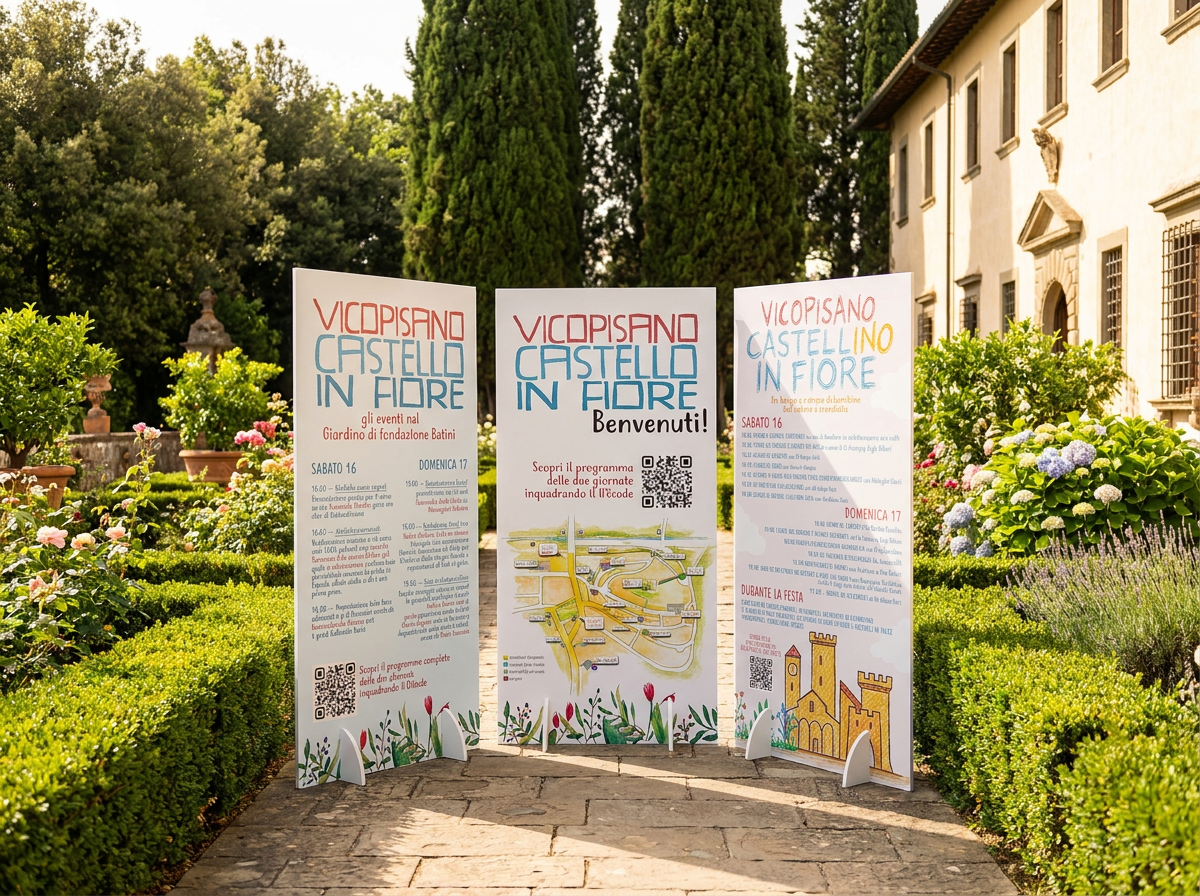 Totem informativi per fiera di Vicopisano (PI)