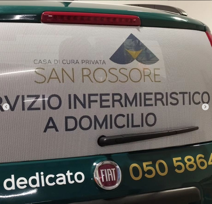 Decorazione automezzo per Casa di Cura San Rossore