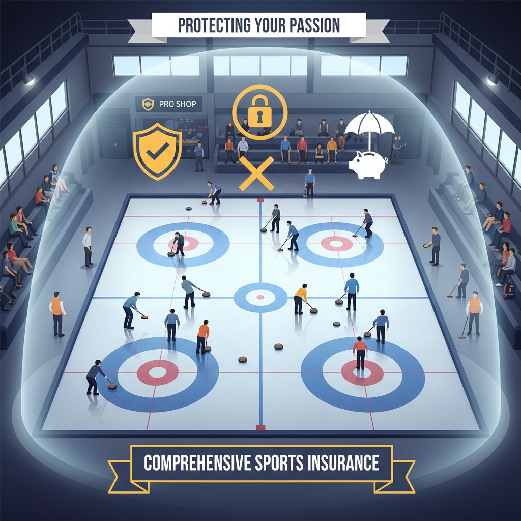Curling Sports Facility Insurance Concept
