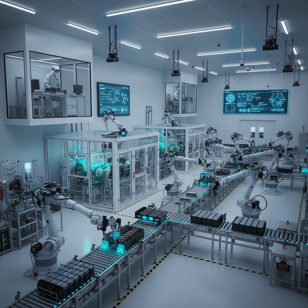Modern Battery Manufacturing Facility