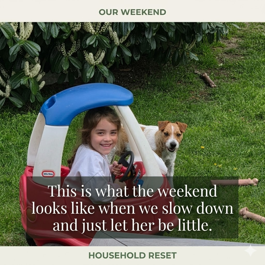Our weekend - this is what the weekend looks like when we slow down and just let her be little