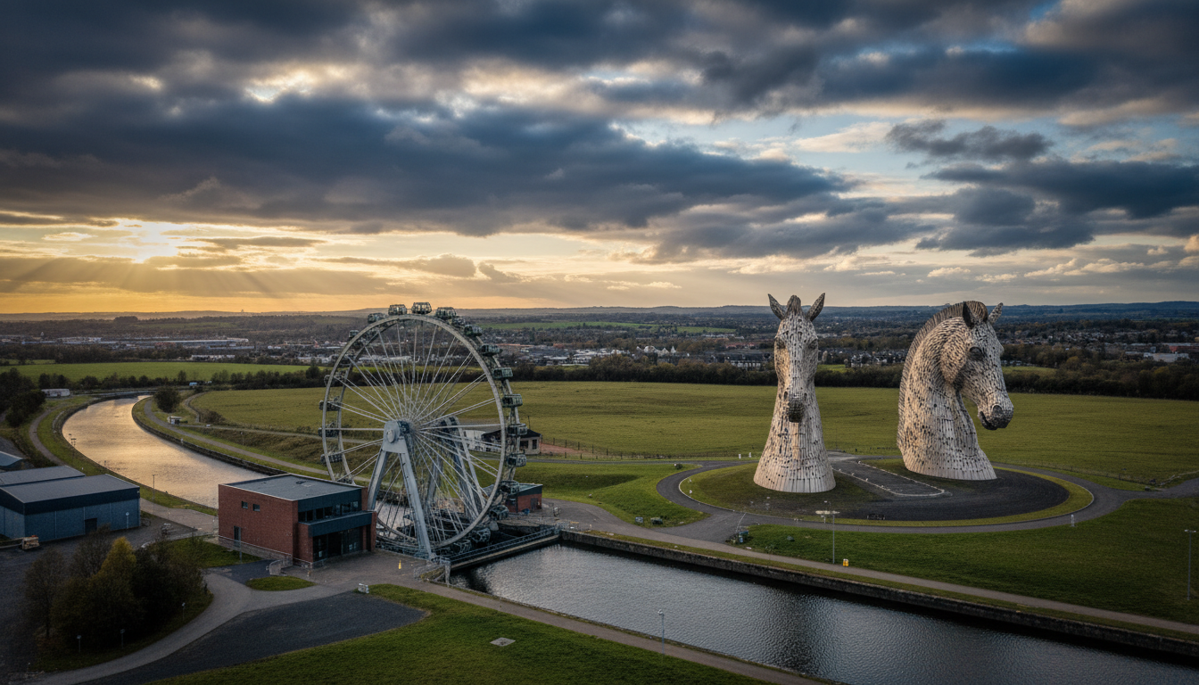 Team building in Falkirk — corporate team building in Central Scotland between Edinburgh and Glasgow, near the Kelpies and Falkirk Wheel