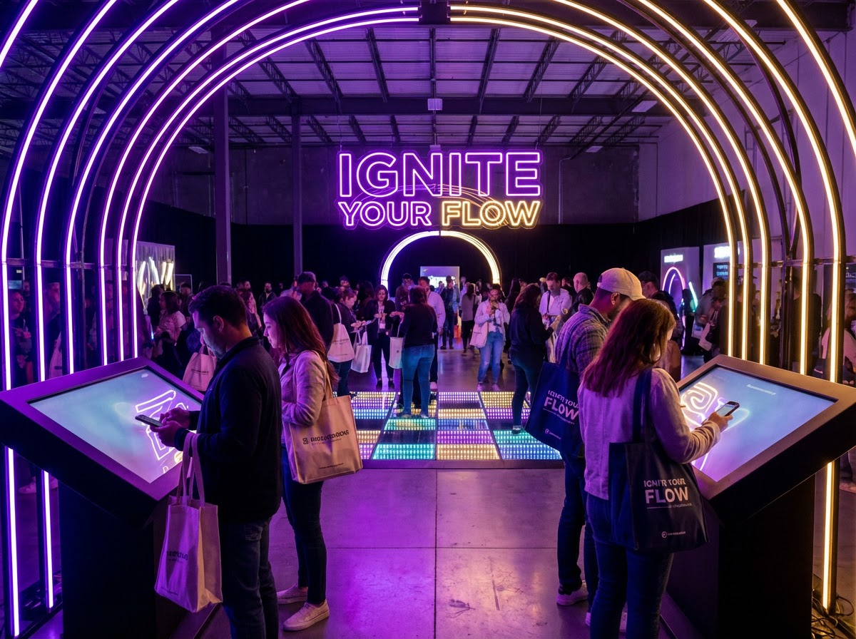 Venue styling and event production UK - stunning event space with dramatic lighting and décor