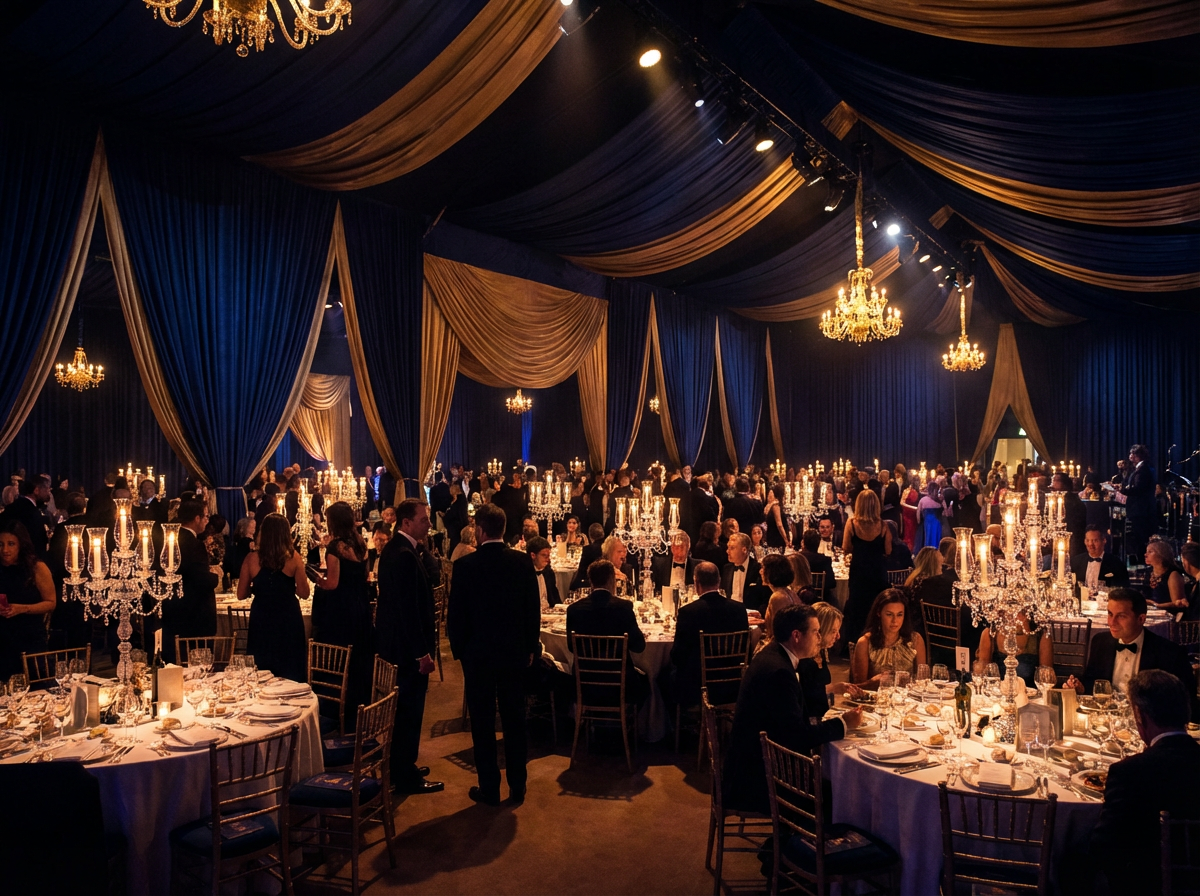 Elegant gala dinner event managed by Event Experience