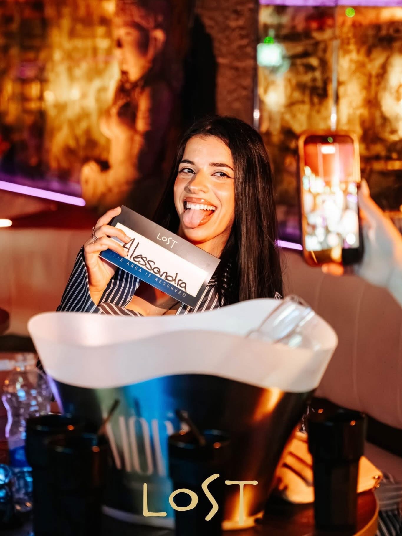 VIP reserved table celebration at LOST Bournemouth