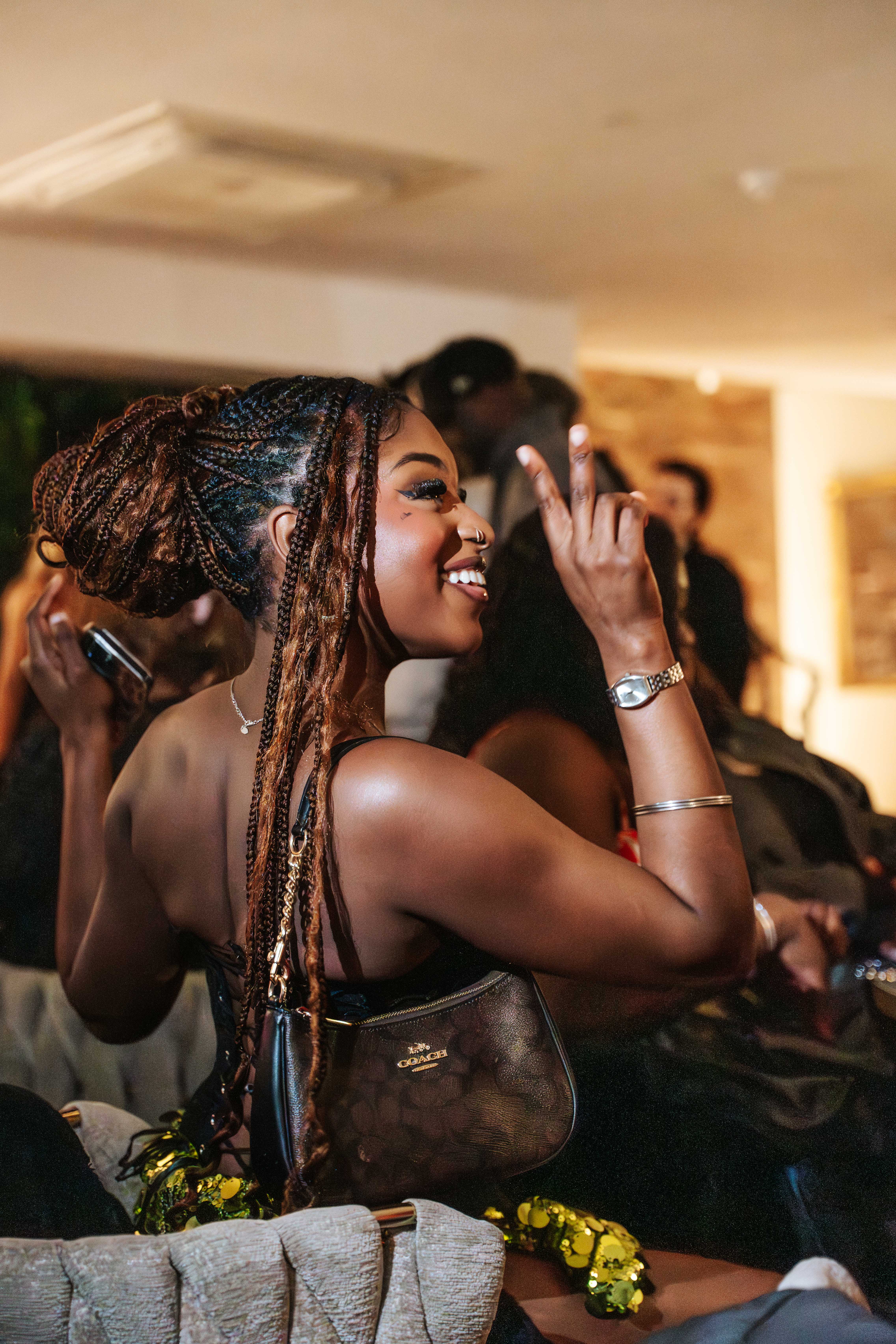 Guests celebrating and dancing at Bambuu After Dark Bournemouth