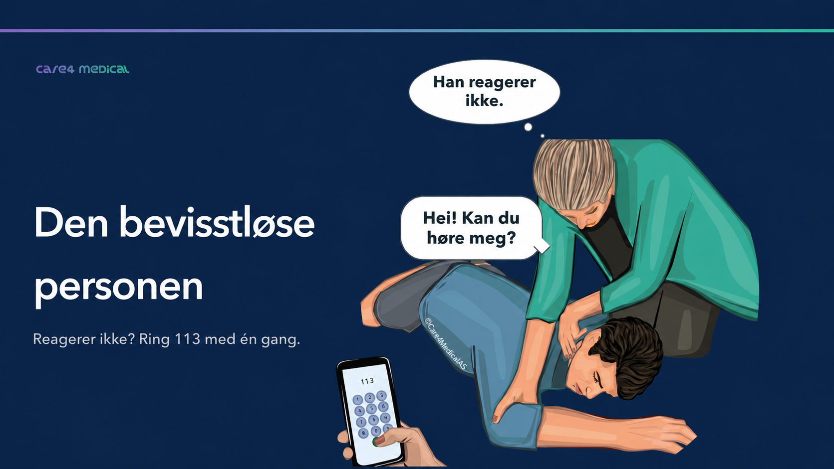Care4 Live – kurspresentasjon på storskjerm