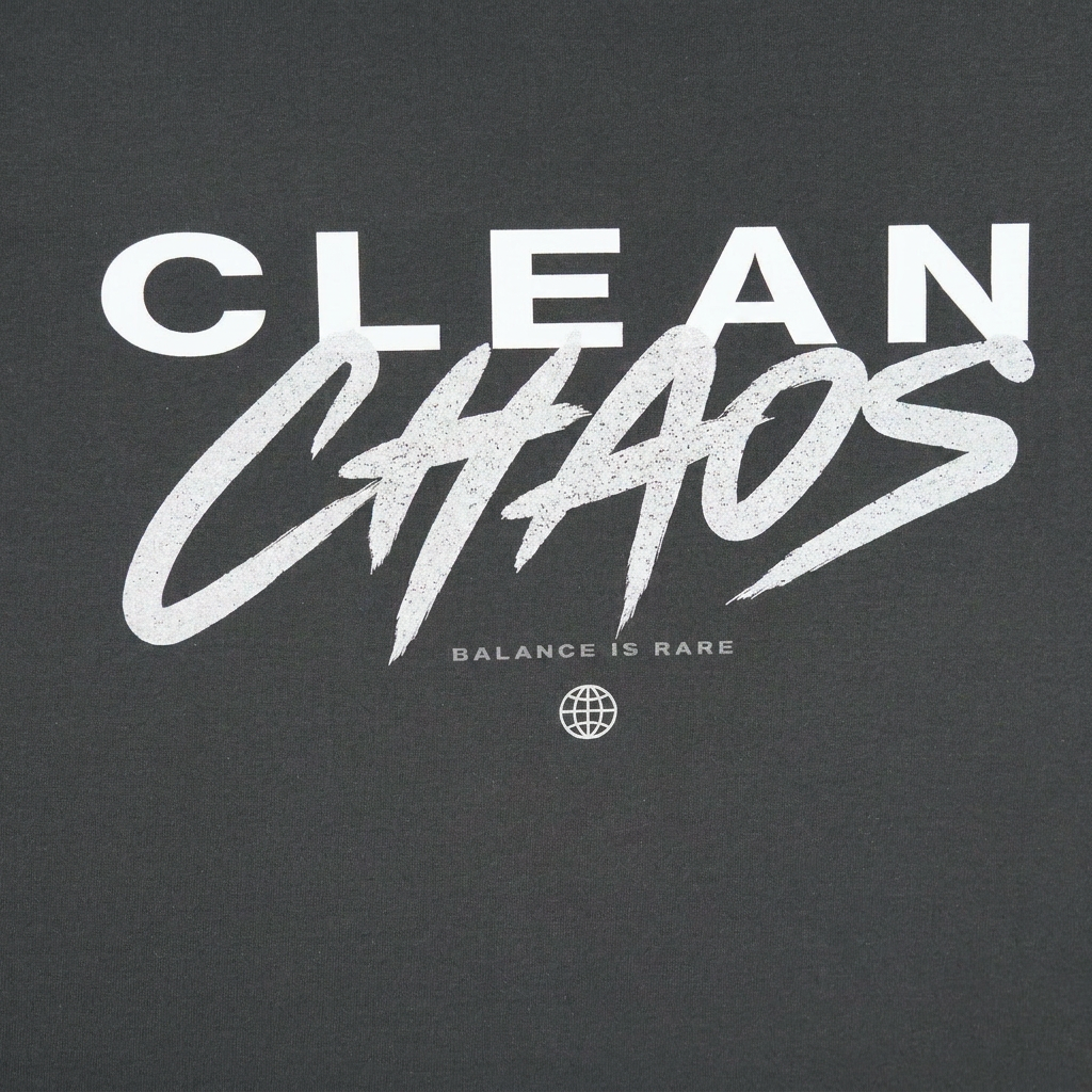 Clean Chaos print close-up