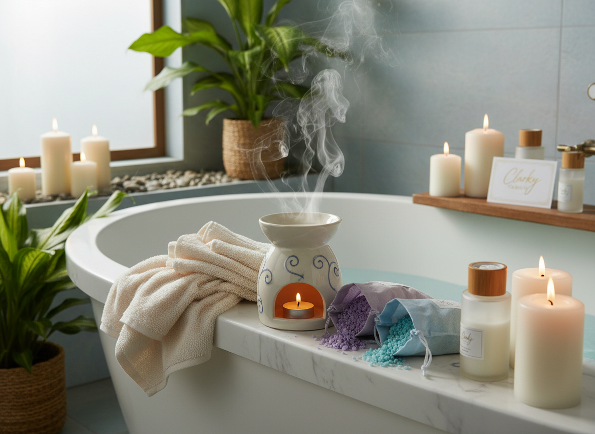 Best scented sizzlers for spa days luxury bathroom wax burner scents relaxation