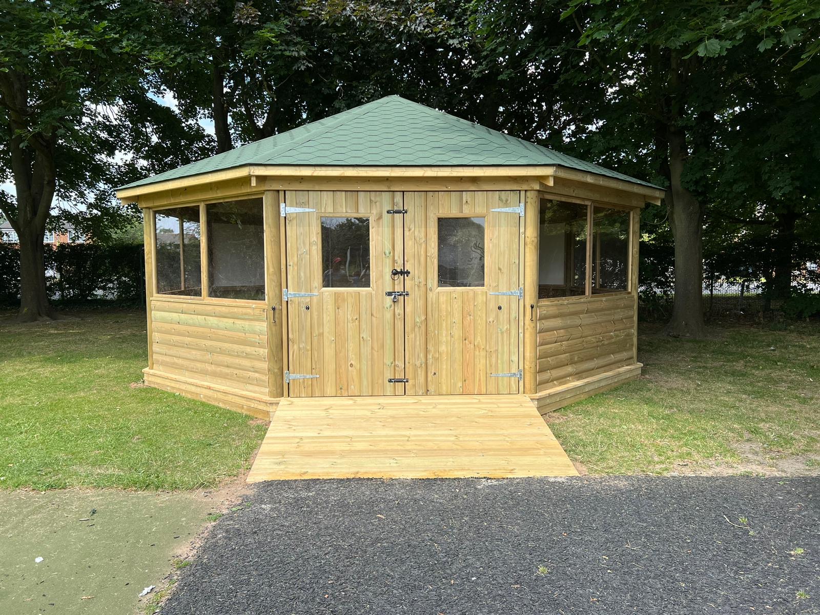 Enclosed Outdoor Classroom with Ramp