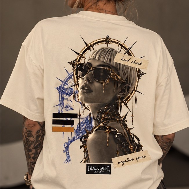 Oversized Tee Jedaloe · Heal Check, weergave 1