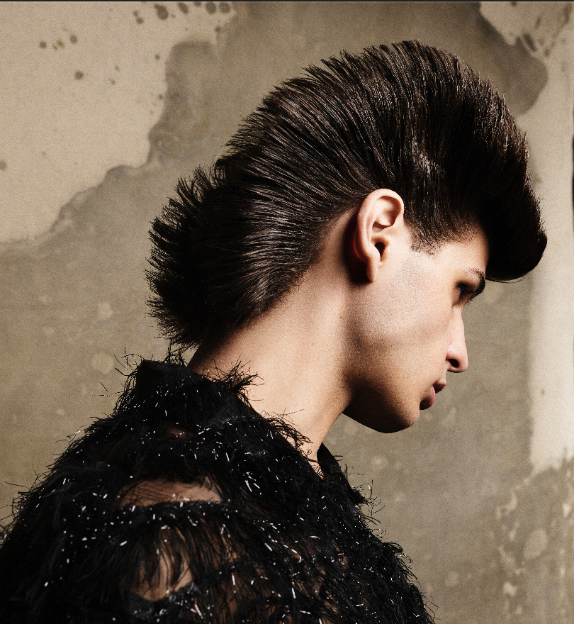Upswept mohawk