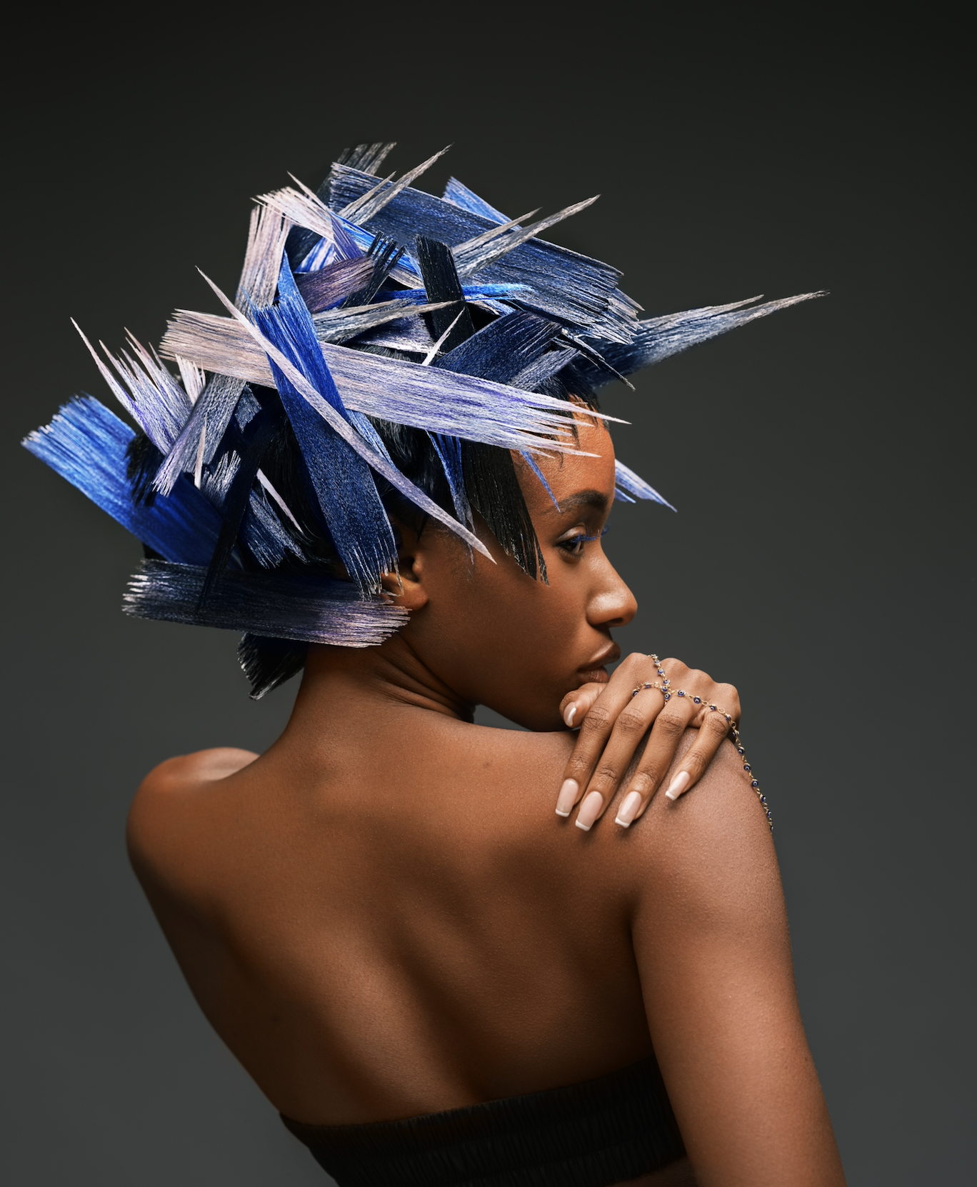 Bantu knots detail