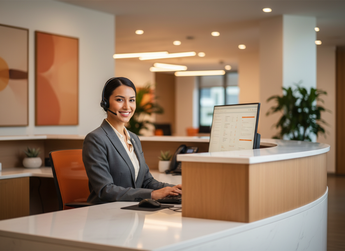 Professional AI-powered front desk agent