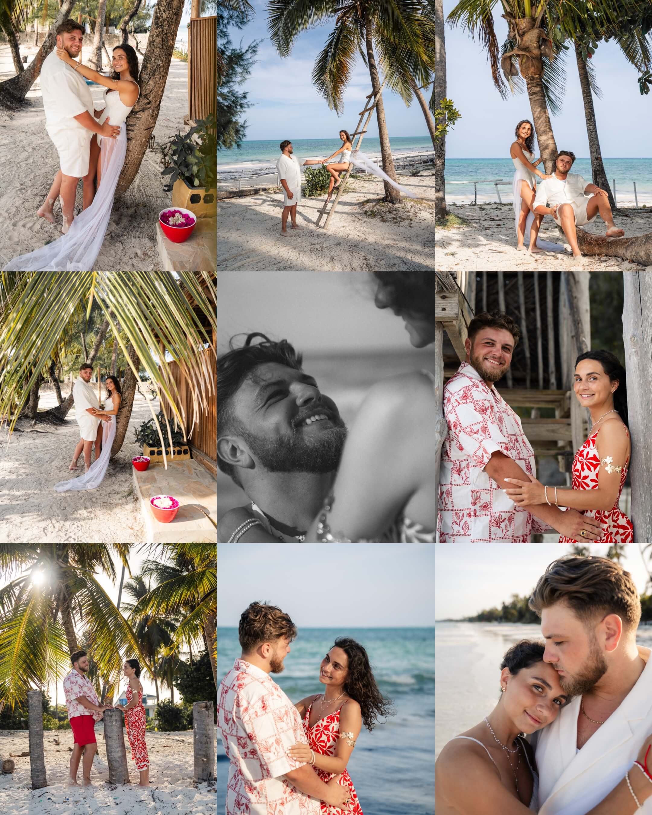 Couple photoshoot compilation at Zan Hotels, Jambiani, Zanzibar