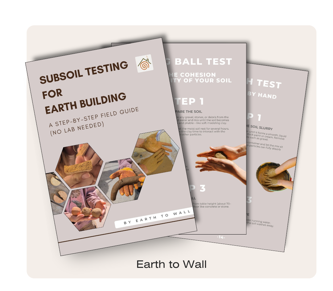 Free guide – Is your subsoil suitable for earth building? Step-by-step field tests