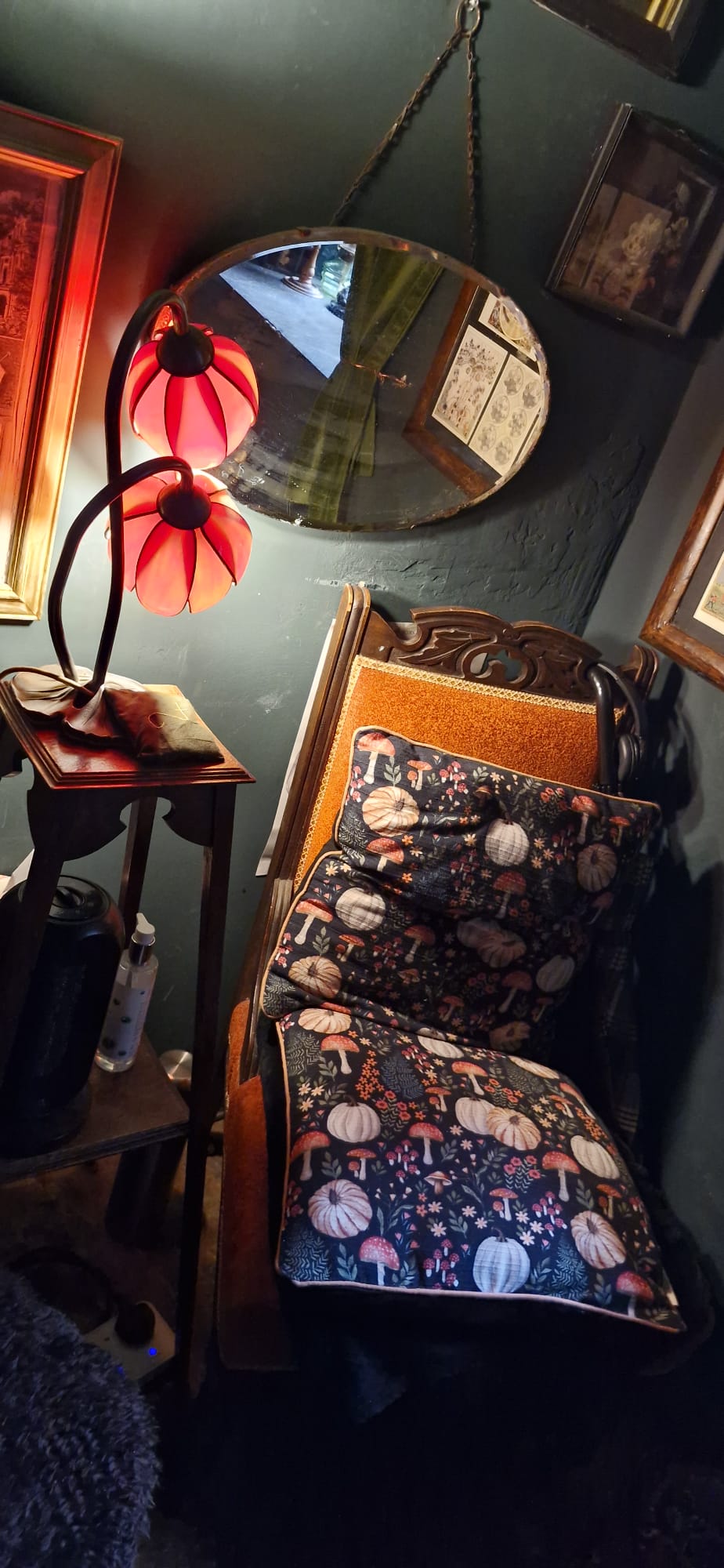 Crystal's reading space at Portal Leith, Edinburgh