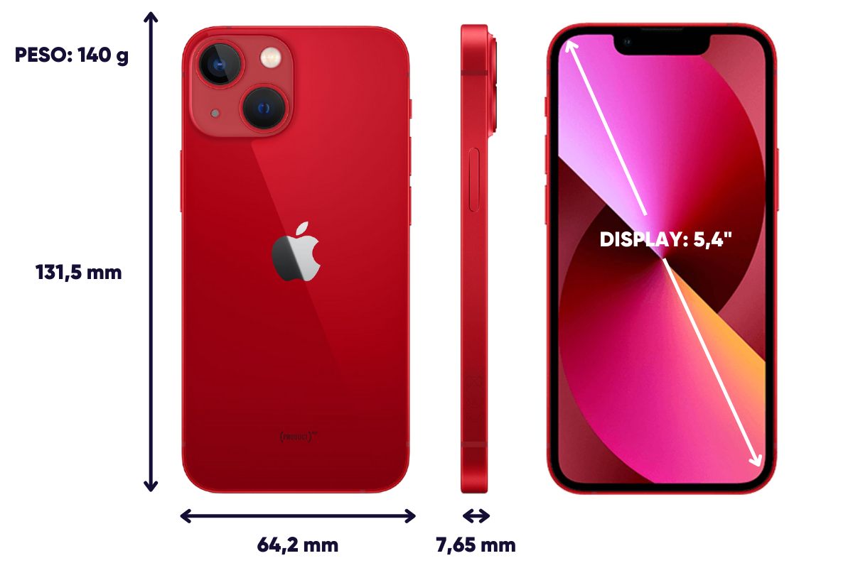 Dimensiones iPhone 13 Mini