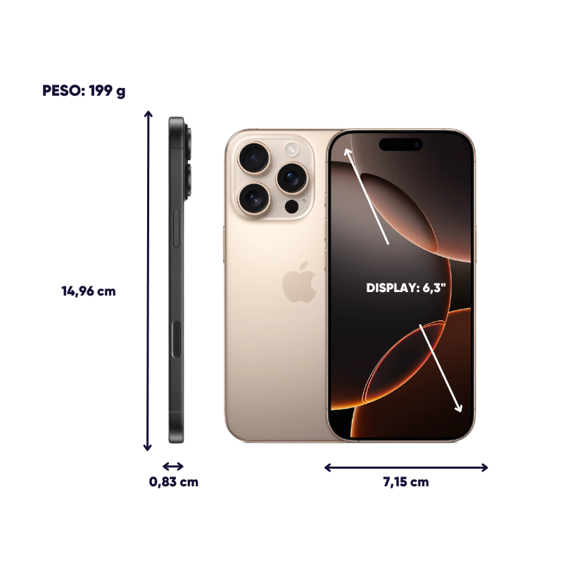 Dimensiones iPhone 16