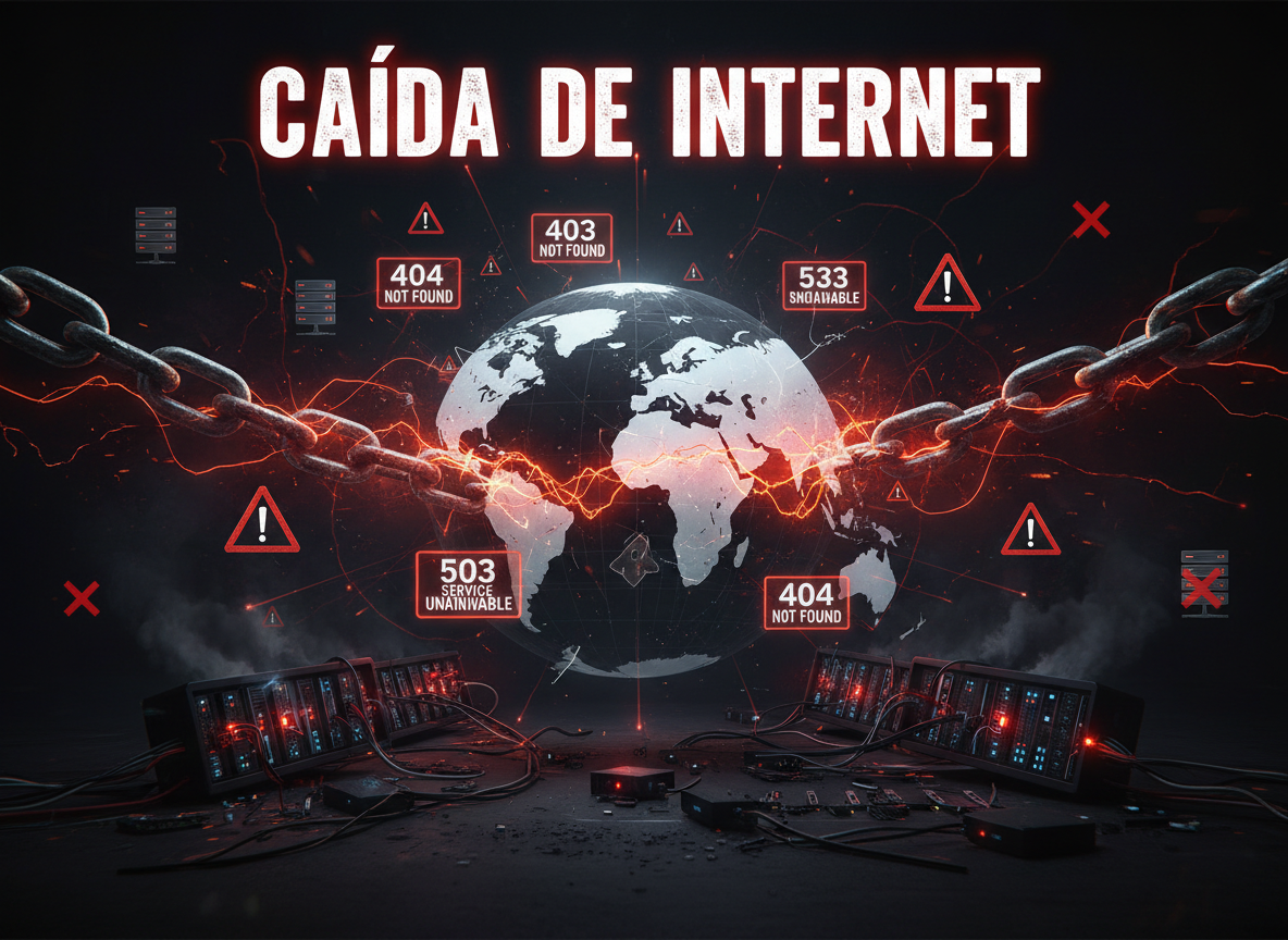 Caída masiva de internet por fallo de Cloudflare