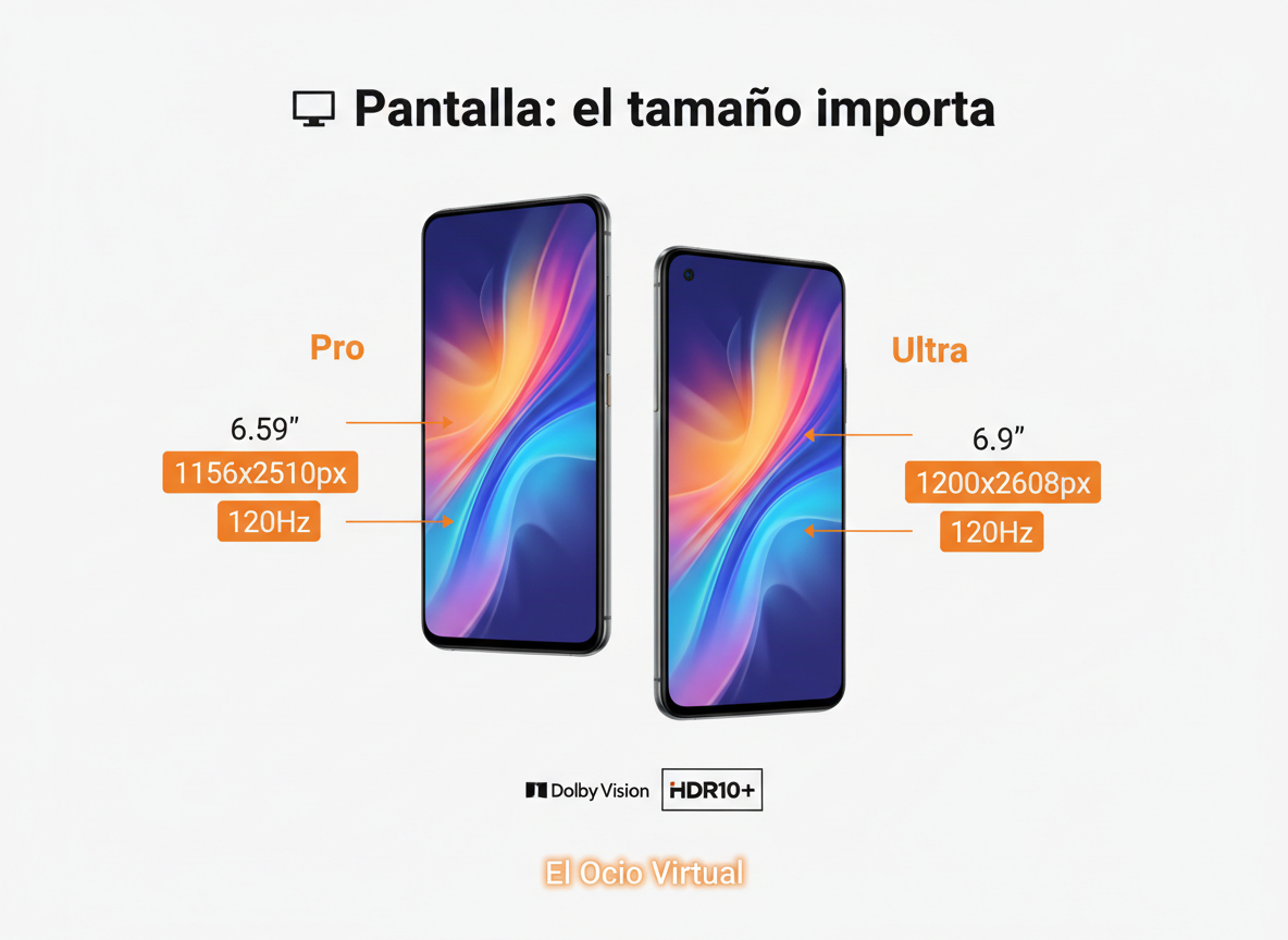 Comparativa pantallas Poco F8 Pro vs Ultra