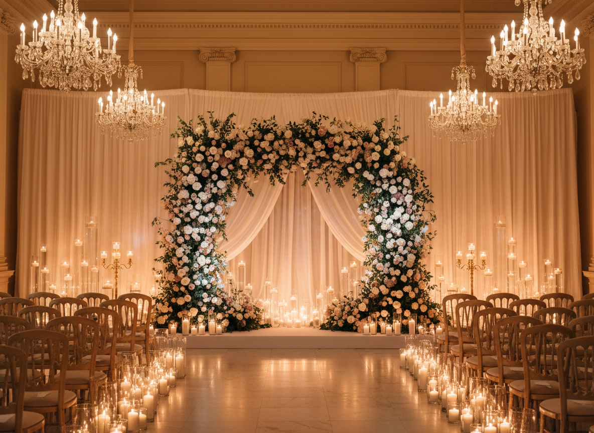 Luxury wedding ceremony