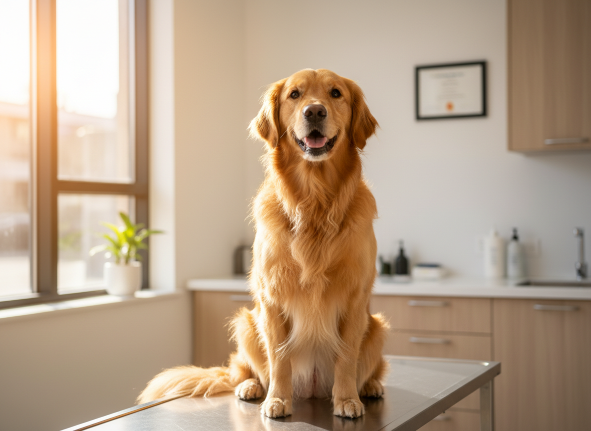 Pet owner preparing notes before a vet visit