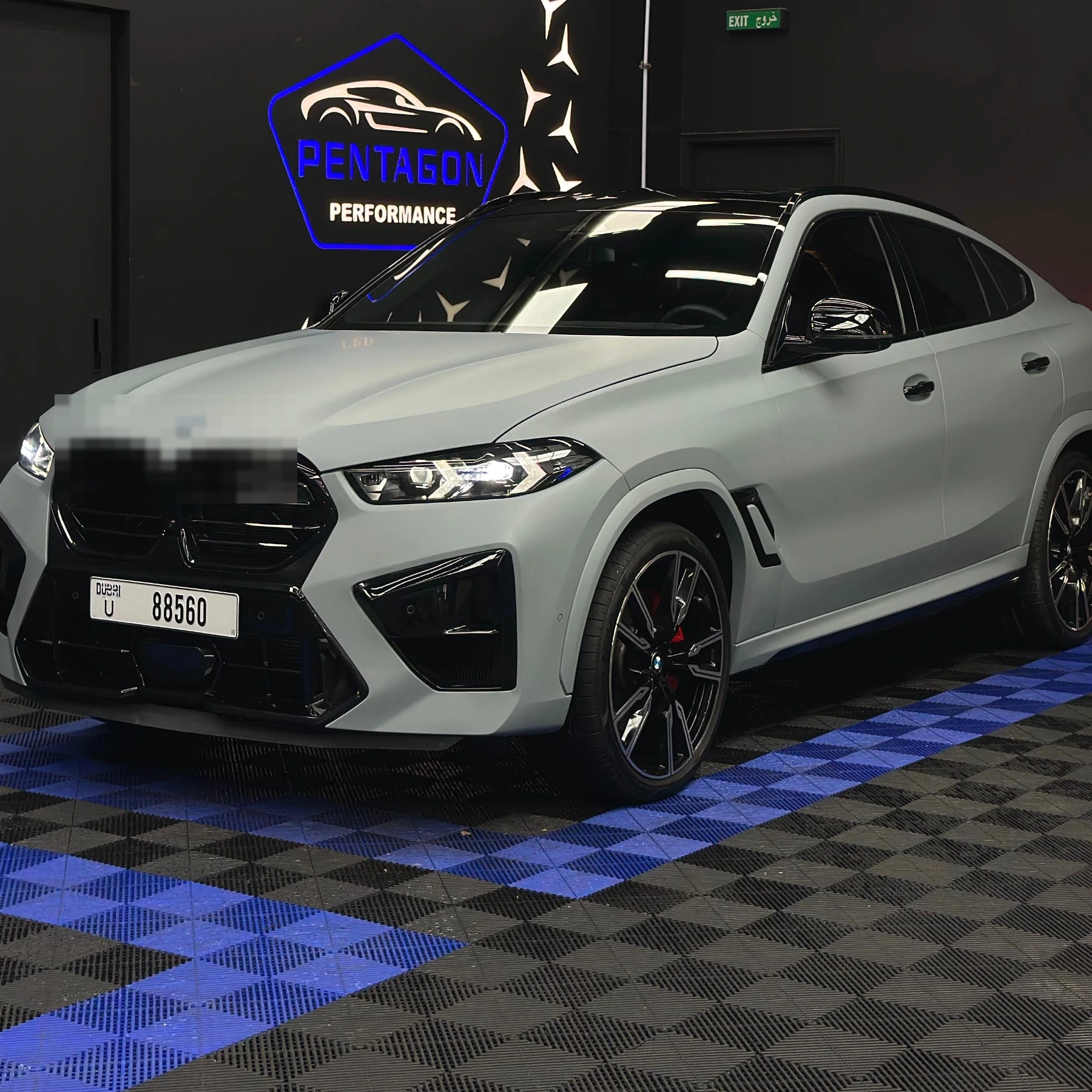 BMW X6 Matte White Wrap — Pentagon Performance Dubai