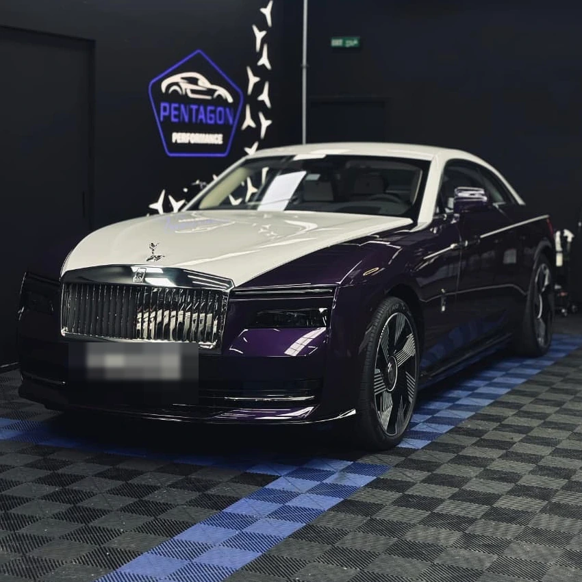 Rolls Royce Spectre Purple White — Pentagon Performance Dubai
