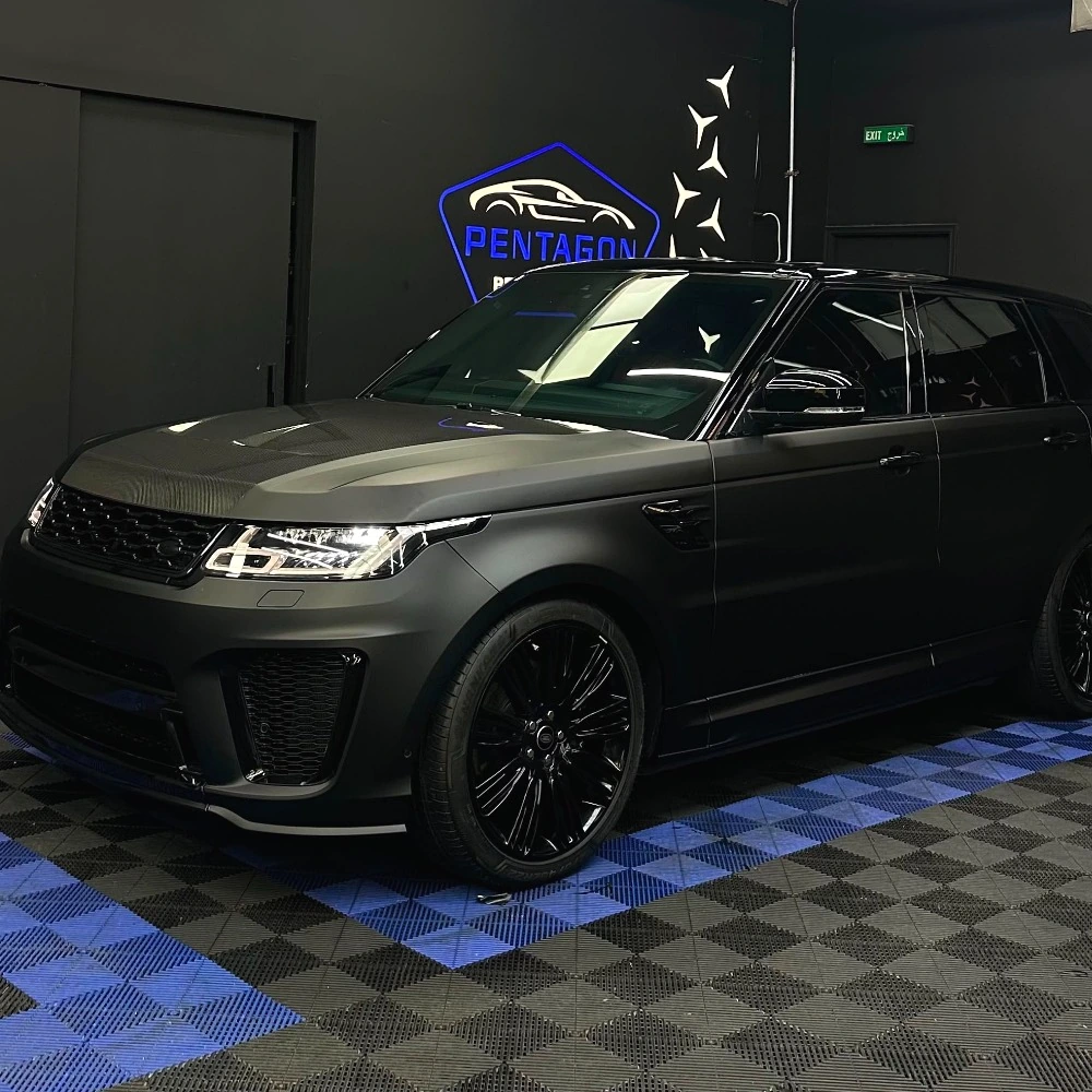 Range Rover Sport Matte Black Wrap — Pentagon Performance Dubai
