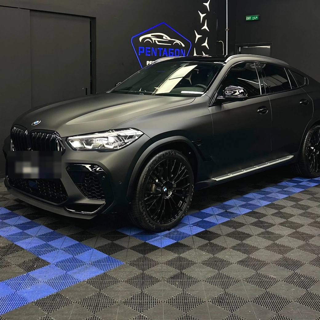 BMW X6 Matte Dark Grey Wrap — Pentagon Performance Dubai