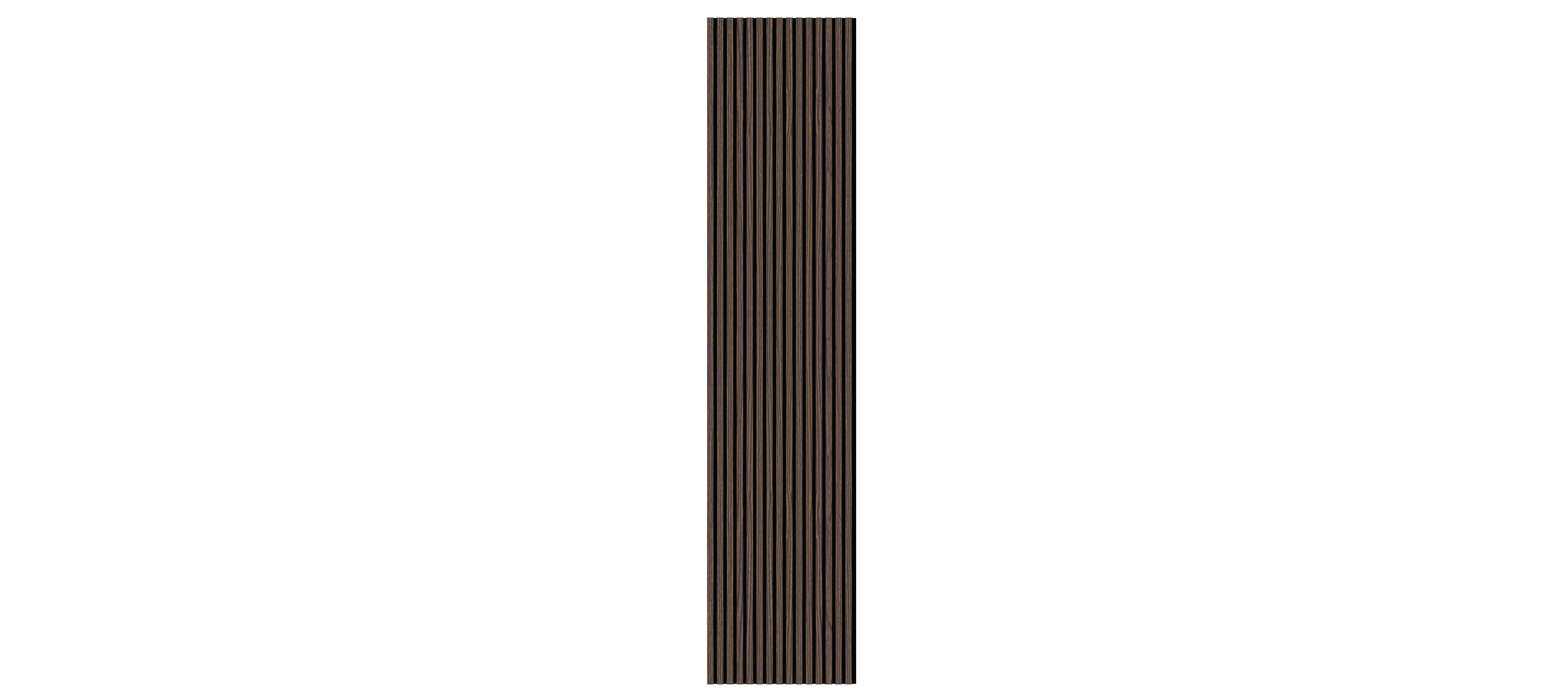 Acoustic Slat Panel — Smoked Walnut