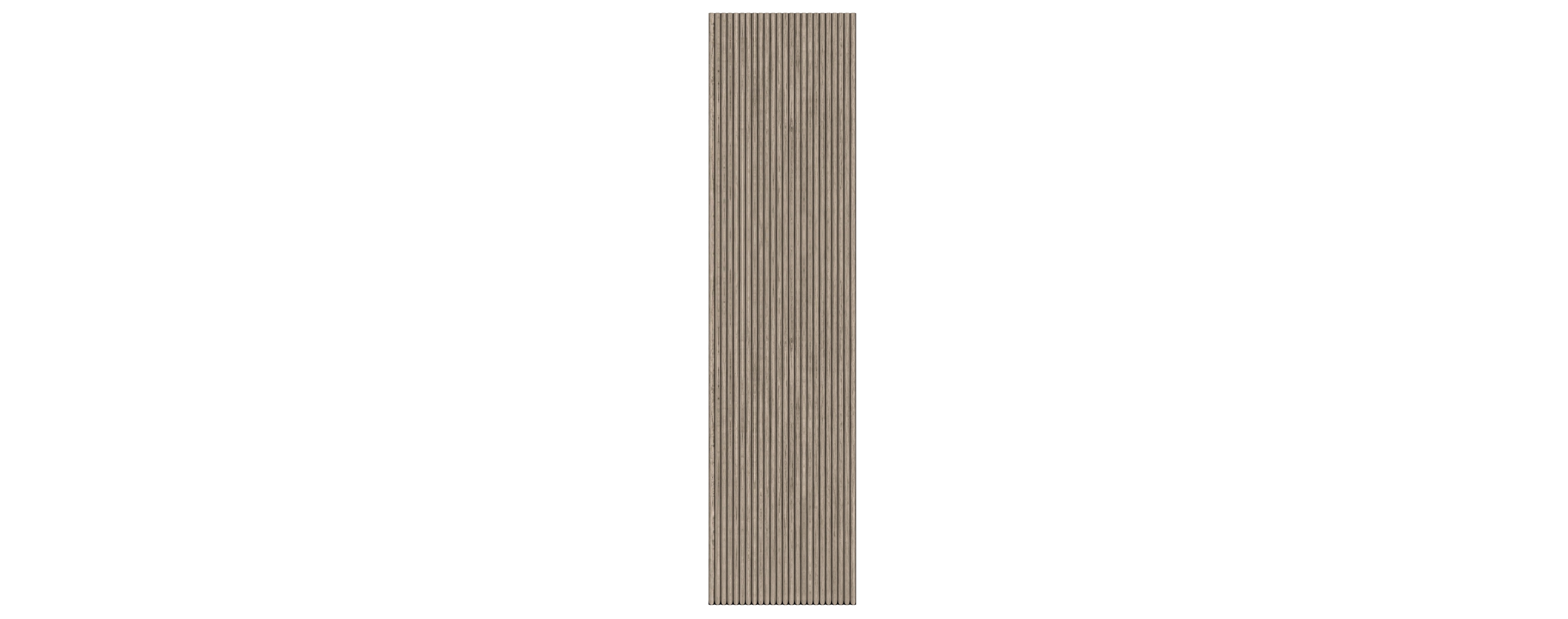 Ribbed Panel — Grey Oak