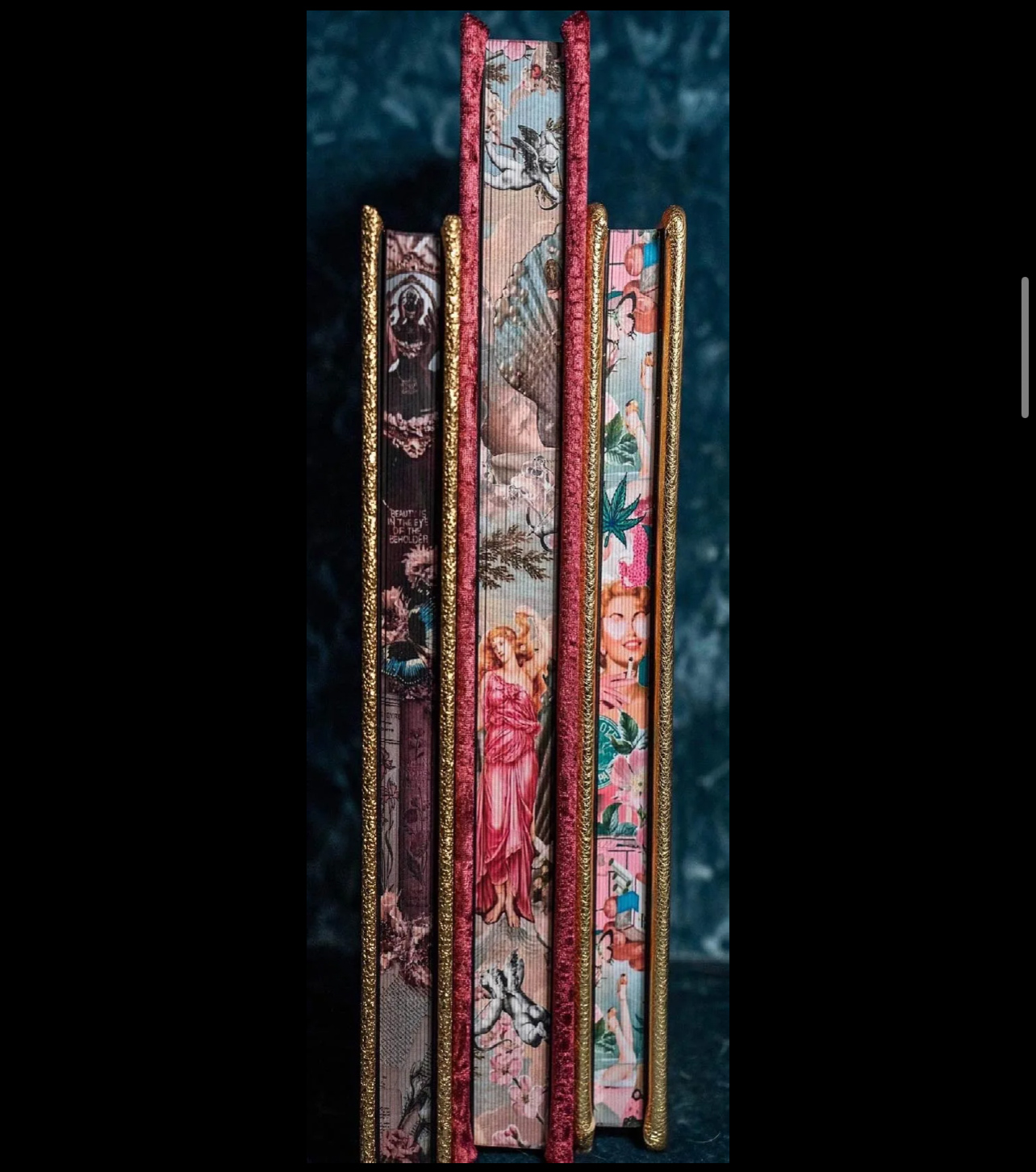 Phoenix Boudoir luxury printed album collections with gilded edges
