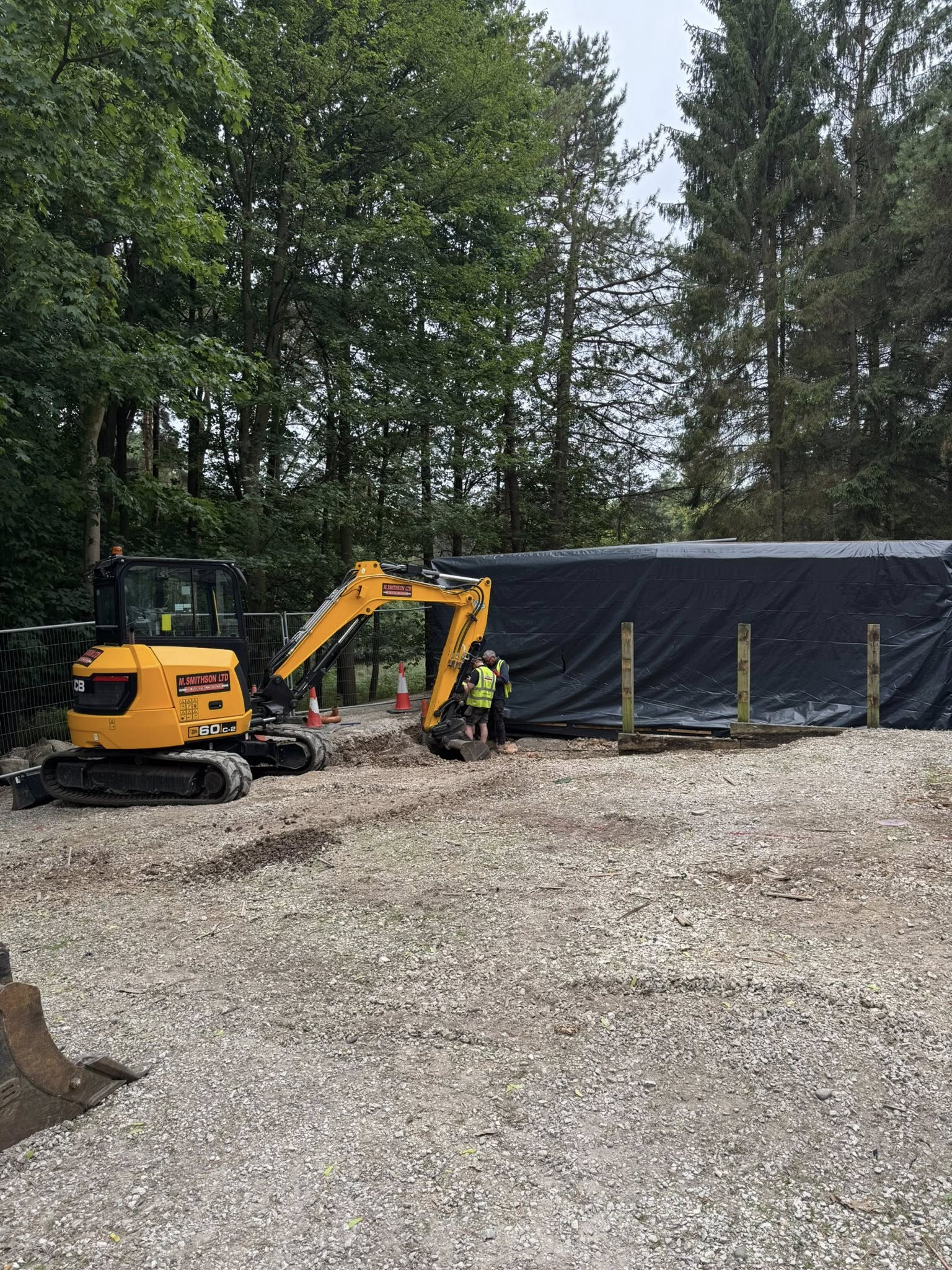 Groundworks for Forestry Commission training facility Cannock Chase Midlands
