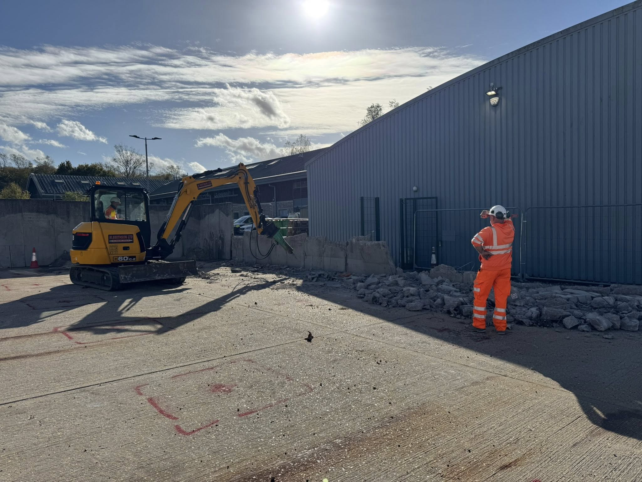 Civil engineering groundworks multiple sites Hastings South England — M.Smithson LTD